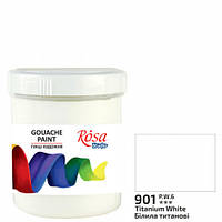 Гуашь білила титанові 100 мл, Rosa