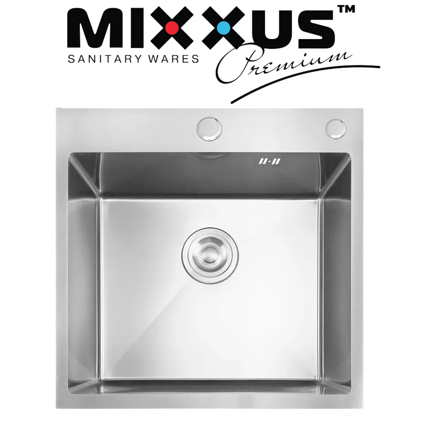 Мийка кухонна Mixxus MH5050 Nano-Silver з нержавіючої сталі