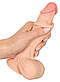 Фалоімітатор з ефектом рухомої шкіри Nature Skin Dildo With Movable Skin, 18,7х4 см., фото 2
