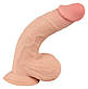Фалоімітатор з ефектом рухомої шкіри Nature Skin Dildo With Movable Skin, 18,7х4 см., фото 8