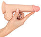 Фалоімітатор з ефектом рухомої шкіри Nature Skin Dildo With Movable Skin, 18,7х4 см., фото 4