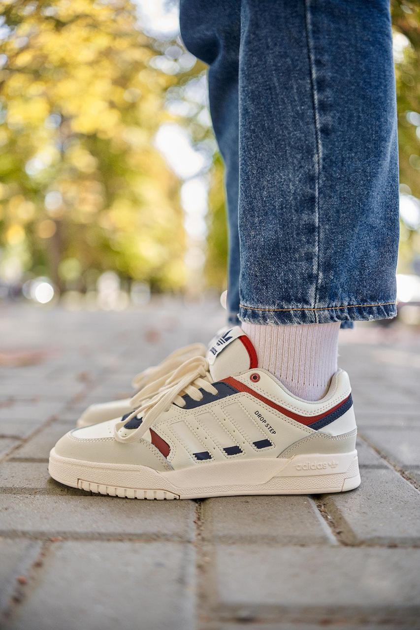 Adidas Drop Step Low Beige Blue 37