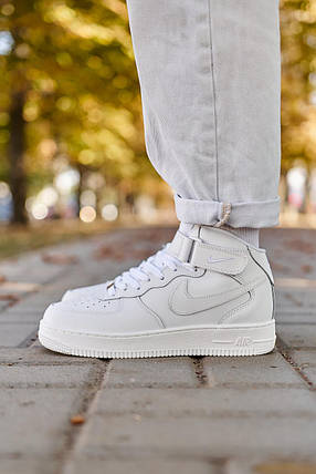 Nike Air Force Mid Winter White (Хутро) 36, фото 1