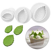 Плунжер Лист Троянди маленький 3 шт (кнопка)