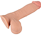 Фалоімітатор з ефектом рухомої шкіри Nature Skin Dildo With Movable Skin, 20х4,9 см., фото 7