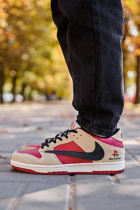 Nike SB Dunk Low x Travis Scott PlayStation Red 44, фото 1