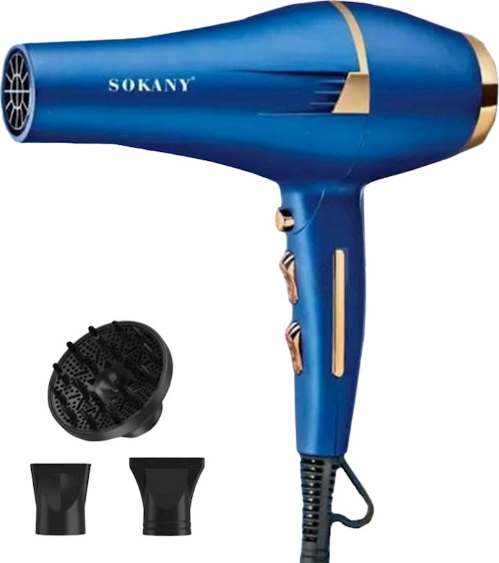 Професійний фен для укладання волосся 2400 Вт Sokany SK-14001 Fm, фото 1