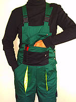 Комбінезон робочий спецодяг робоча уніформа чоловіча тканина бавовна зелена на кнопках ГРИН