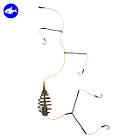 Монтаж «Два відвода з коромислом та конусом» (Годівля 20, 30, 40, 50, 60, 70, 80 г)