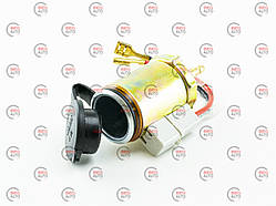 Гніздо під роз'єм прикурювача металеве з підсвічуванням жовтим