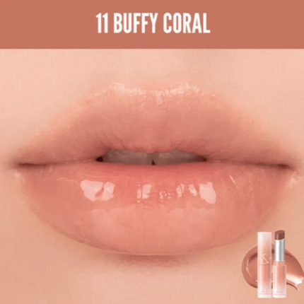 Таючий відтінковий бальзам для губ Rom&Nd Glasting Melting Balm 11 Buffy Coral 3.5 г, фото 3