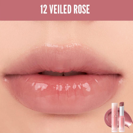 Таючий відтінковий бальзам для губ Rom&Nd Glasting Melting Balm 12 Veiled Rose 3.5 г, фото 3