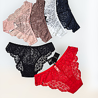 Труси жіночі сліп Acousma з мереживом P6573 1 шт  Розміри M L XL XXL