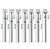 Фрези для манікюру, набір фрез для манікюру з використанням алмазного напилення 7 шт, фото 4