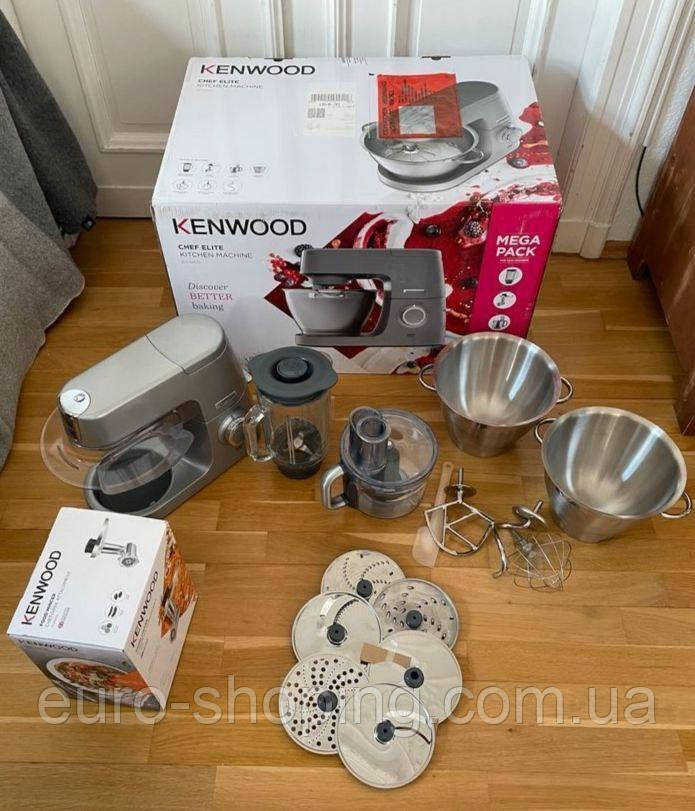 Kenwood Сhef Elite KVC 5401S+аксессуари 13 шт на фото, 1200 W. Стан дуже добрий!