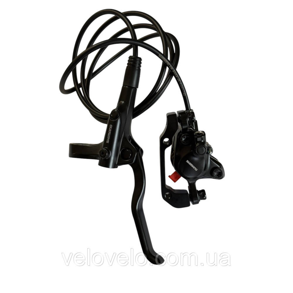 Гальмо гідравл. дискове MT200 заднє з адаптером (права ручка BL-MT200, каліпер, гідроліния 1400мм), фото 1