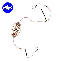 Рибальська снасть «Два гачки» (Годівниця «Кавун» 20, 25, 30, 35, 40, 45, 50 г)