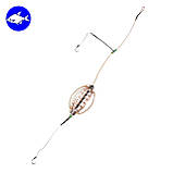 Рибальська снасть «Два гачки» (Годівниця «Кавун» 20, 25, 30, 35, 40, 45, 50 г), фото 3