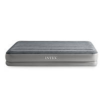 Intex 64114 надувне ліжко (203х152х30 см) з вбудованим електронасосом USB, фото 3