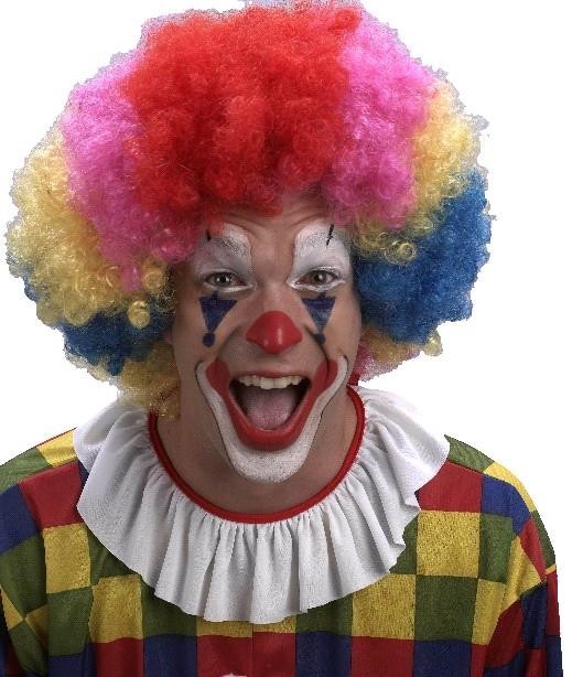 Перука різнобарвна африканська. Перука клоунська., фото 1