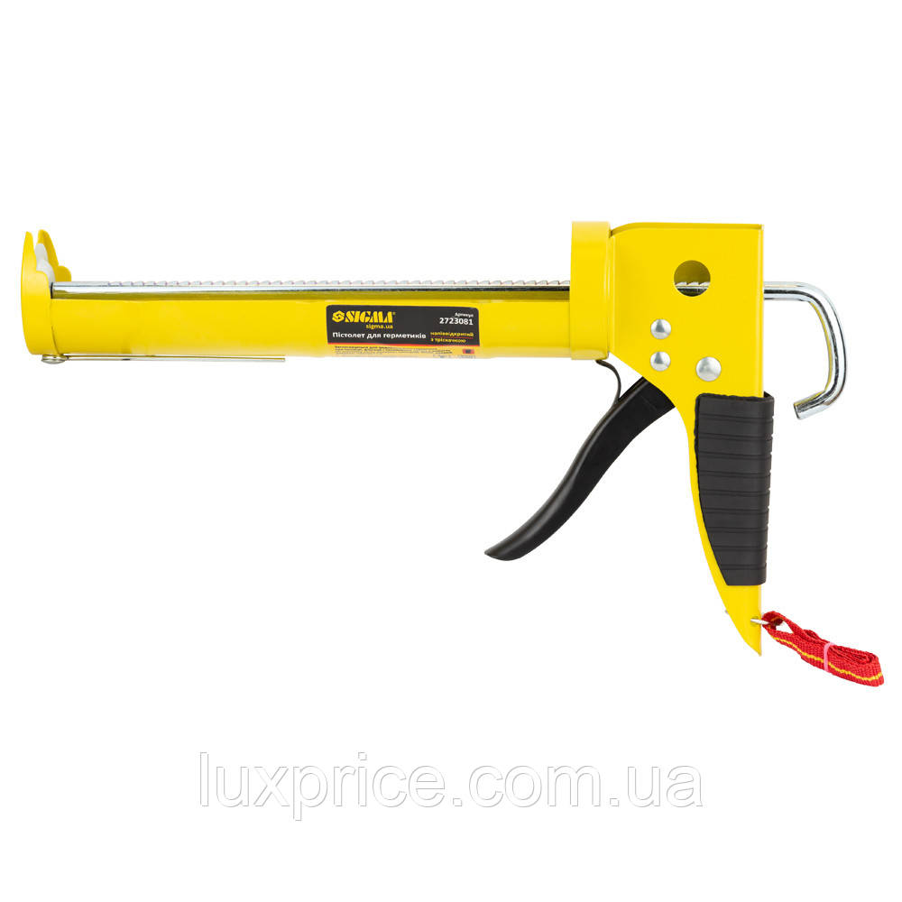Пістолет для герметиків 225мм (напівзакритий) SIGMA (2723081) LuxPrice, фото 1