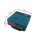 Інвертор адаптер модуль 220v + 3 USB до акумулятора Makita, Revolt, Pro-CRAFT, Profi-Tec та ін., фото 8