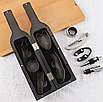 Штопори для вина, набір сомельє, подарунковий набір для алкоголю у формі пляшки вина, фото 6