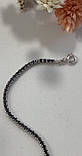 Срібний жіночий браслет, родій, фото 5