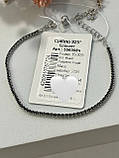 Срібний жіночий браслет, родій, фото 7