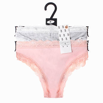 Труси Fashion Lady TAN TANGA F сірий, персиковий Жін L