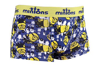 Труси-боксери MinionS JAUNE- SALOPETTE+GUITARE Темно-синій Чол 10-12