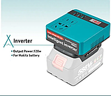 Інвертор адаптер модуль 220v + 3 USB до акумулятора Makita, Revolt, Pro-CRAFT, Profi-Tec та ін., фото 3