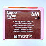 6M (темний блонд мокко) Тонуюча фарба для волосся без аміаку Matrix Super Sync Pre-Bonded,90ml, фото 3