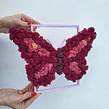 Картина на Подарунок дівчині дружині дочці на 8 березня метелик з моху РІзні розміри, фото 2