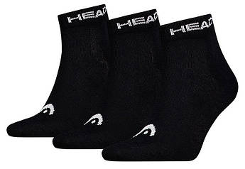 Шкарпетки Head ELEMENTS ALL SPORTS QUARTER 3P чорний Чол 39-42