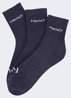 Шкарпетки Head ELEMENTS ALL SPORTS SHORT CREW 3P темно-синій Чол 39-42