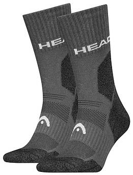 Шкарпетки Head HIKING ALL CLIMATES CREW 2P сірий Чол 39-42
