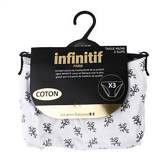 Труси Infinitif SLI SLIP F білий, темно-сірий, світло-сірий Жін 46-48