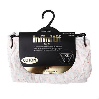 Труси Infinitif SLI SLIP F персиковий, білий, сірий Жін 46-48