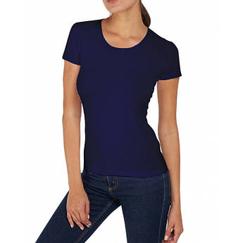 Футболка Kappa T-shirt Mezza Manica Girocollo темно-синій Жін L