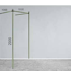 Приміркова для магазину одягу з кріпленням на стіну