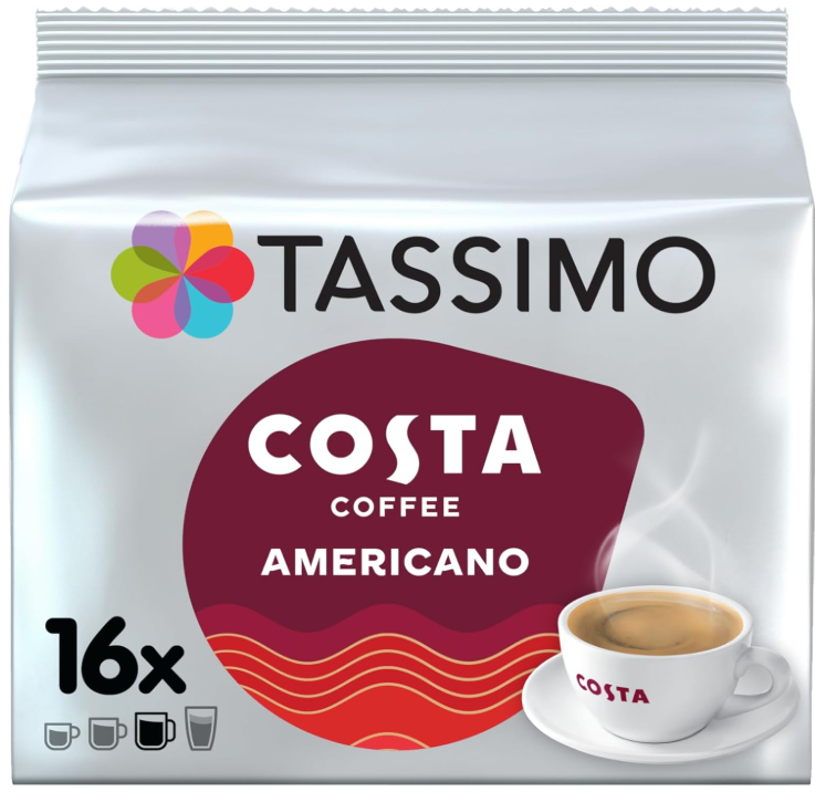Кава в капсулах Тассимо - Tassimo COSTA AMERICANO (16 порцій)