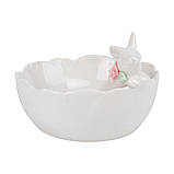 Піала "Білий кролик", колір білий 10 см (кераміка)., фото 3