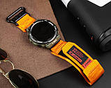 Ремінець для годонника Hemsut HS121 Super Strong Nylon Garmin Orange 20 mm, фото 8
