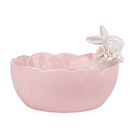 Піала "Білий кролик", колір жовтий 10 см (кераміка).