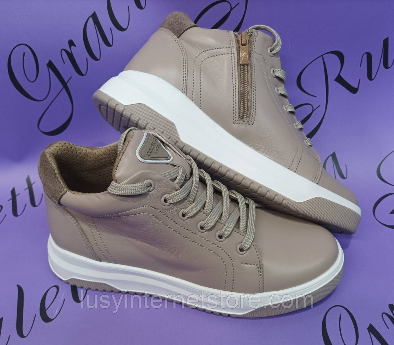 Черевики жіночі шкіряні демісезонні від виробника модель РУ25-492, фото 1