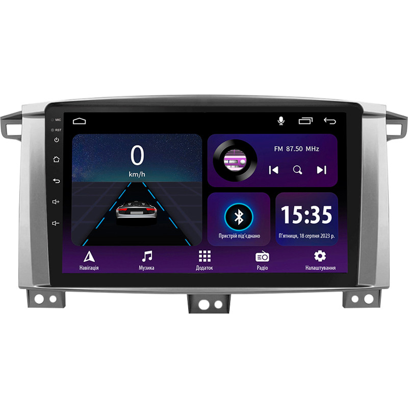 Штатная магнитола Sigma E9232 2+32 Gb Toyota Land Cruiser LC 100-A 2002-2007 (A) 9'