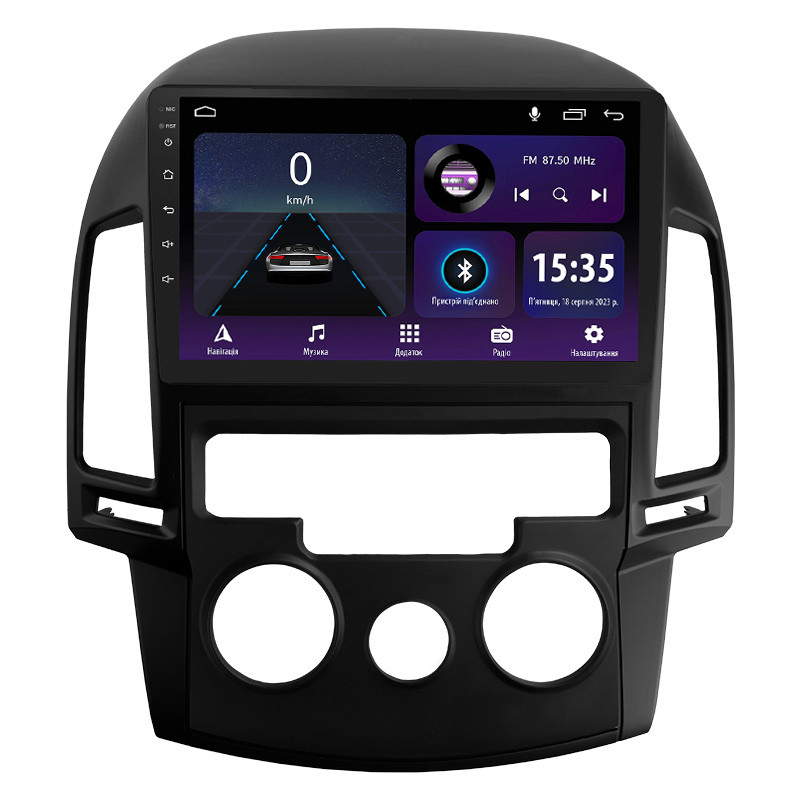 Штатна магнітола SIGMA E9232 ANDROID 10 2+32 Gb Hyundai i30 1 FD 2007-2012 (F1) 9"