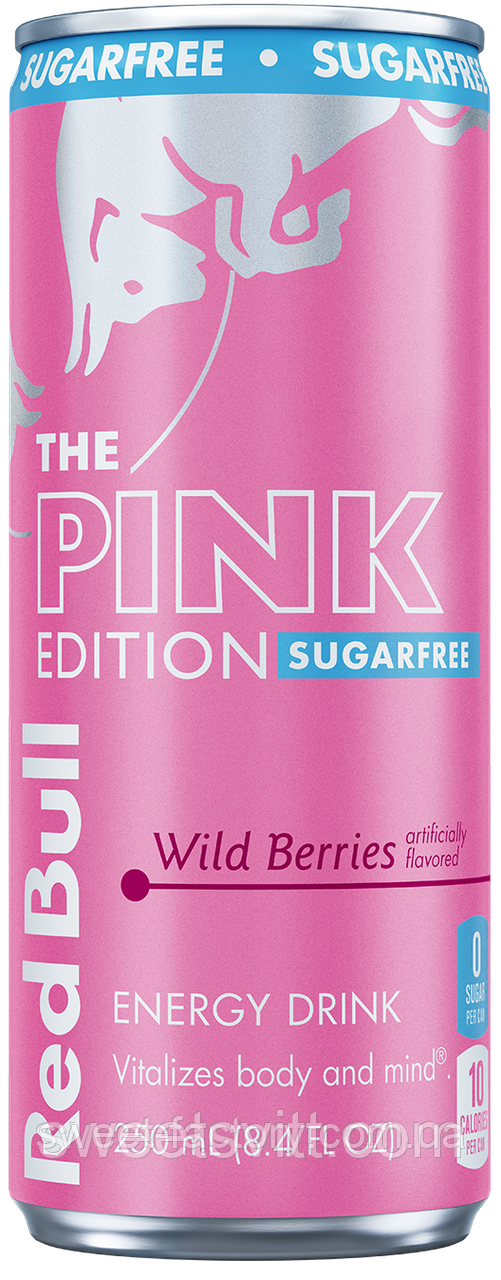 Енергетик Red Bull Pink Edition Owoce Lesne Sugarfree 250ml, фото 1