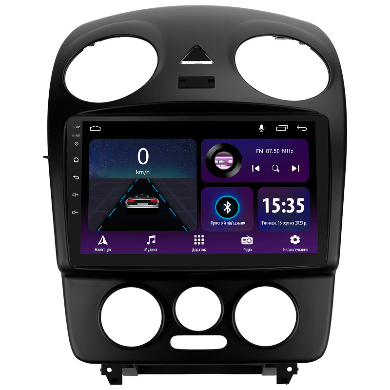 Штатна магнітола SIGMA E9232 ANDROID 10 2+32 Gb Volkswagen Beetle A4 2002 — 2011 9"
